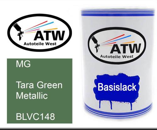 MG, Tara Green Metallic, BLVC148: 500ml Lackdose, von ATW Autoteile West.